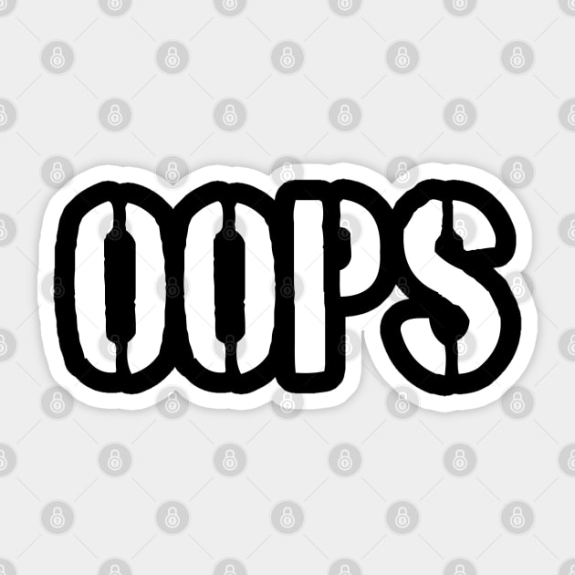 Oops Sticker by CanCreate